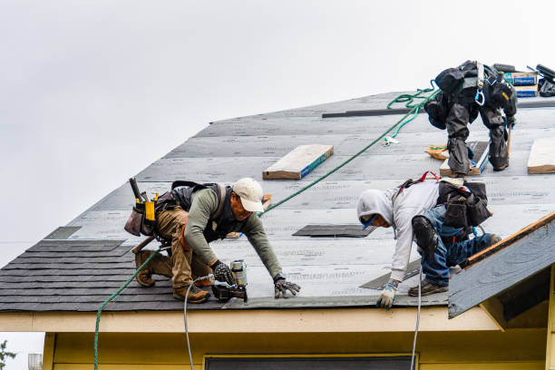Professional Roofing technician working in Dighton, MA